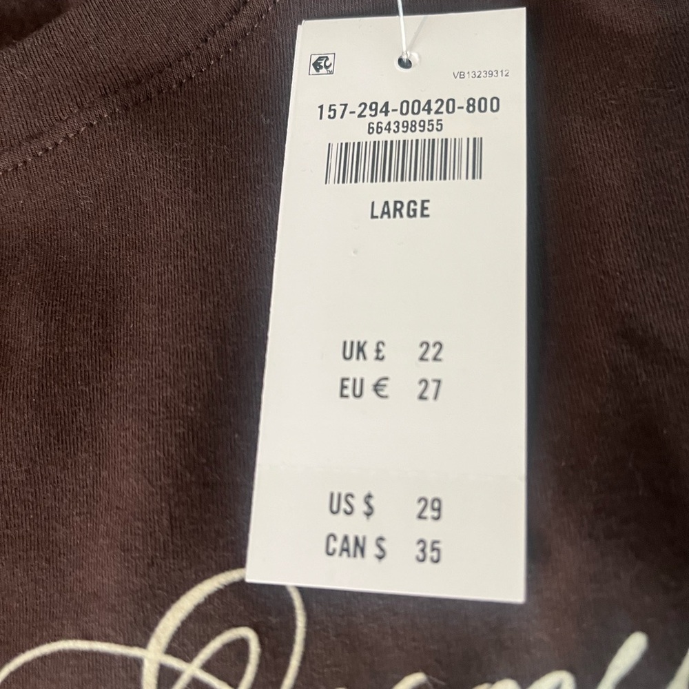 Abercrombie J'adore Espresso Women's Brown T-Shirt - Picture 3 of 3